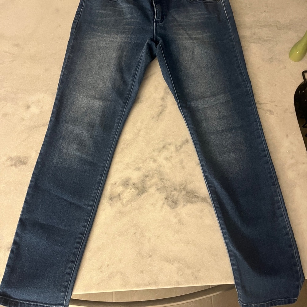 Michael Kors Blue Straight Jeans Classic Style Stretchy Sexy